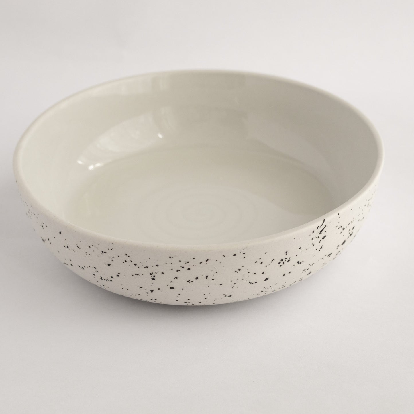 Pasta bowl - speckled white