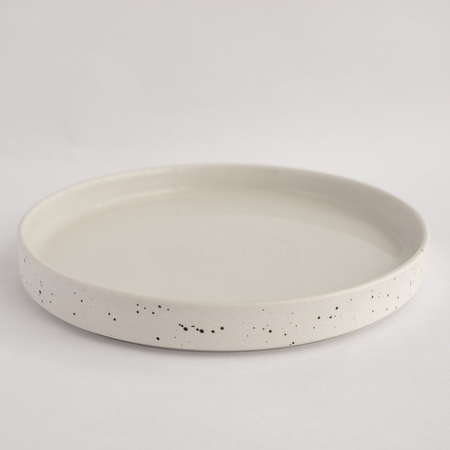 Plate 24cm - speckled white